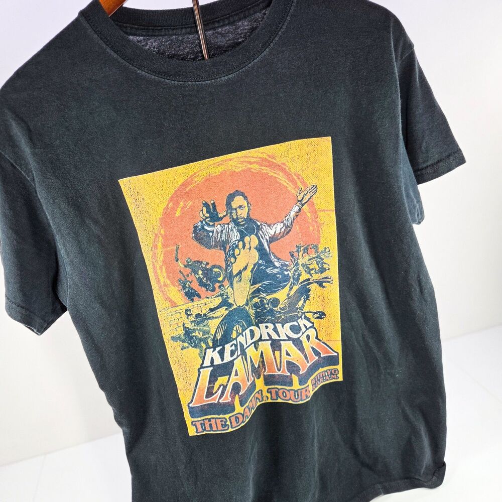 Kendrick Lamar The DAMN. Tour Graphic T-Shirt Black Size M